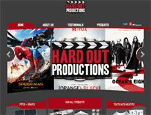 Tablet Screenshot of hardoutproductions.com